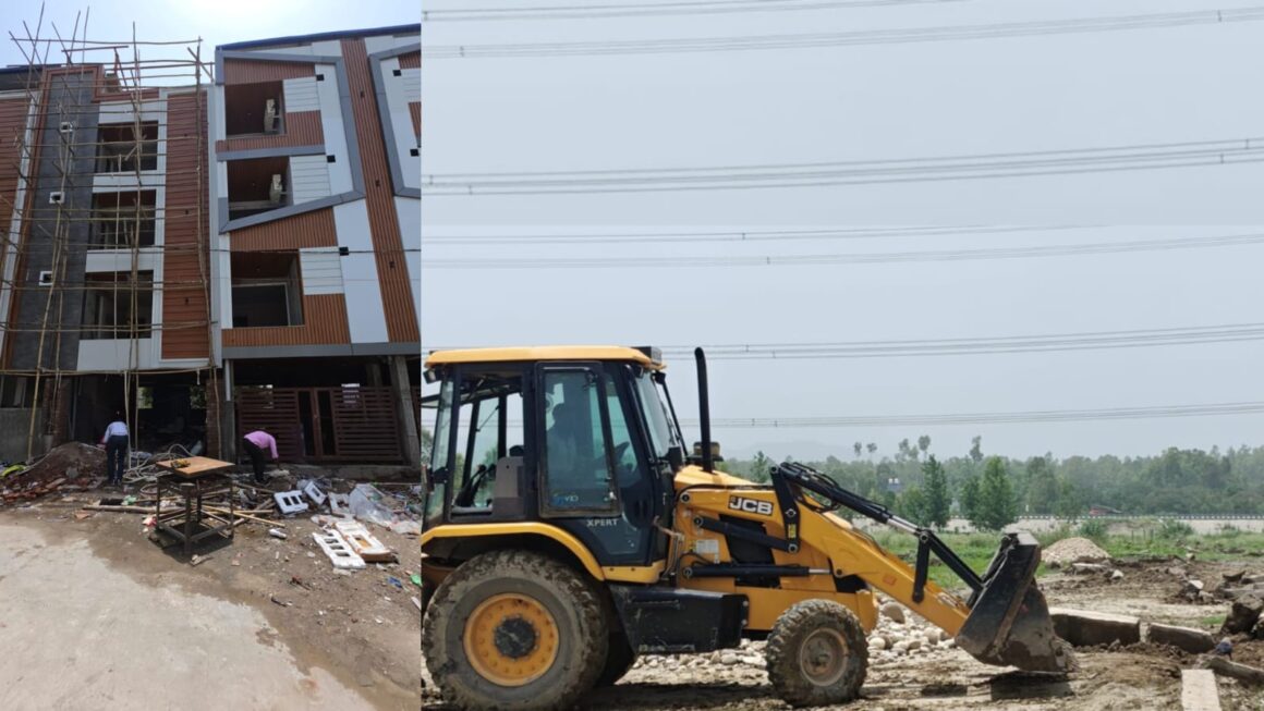 अवैध प्लॉटिंग और निर्माणों पर MDDA का बड़ा एक्शन, 100 बीघा अवैध प्लॉटिंग ध्वस्त, कई बहुमंजिला निर्माण सील